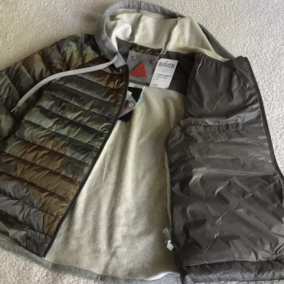 MyAnorak hooded mixed quilted jacket S New - Picture 11 of 16